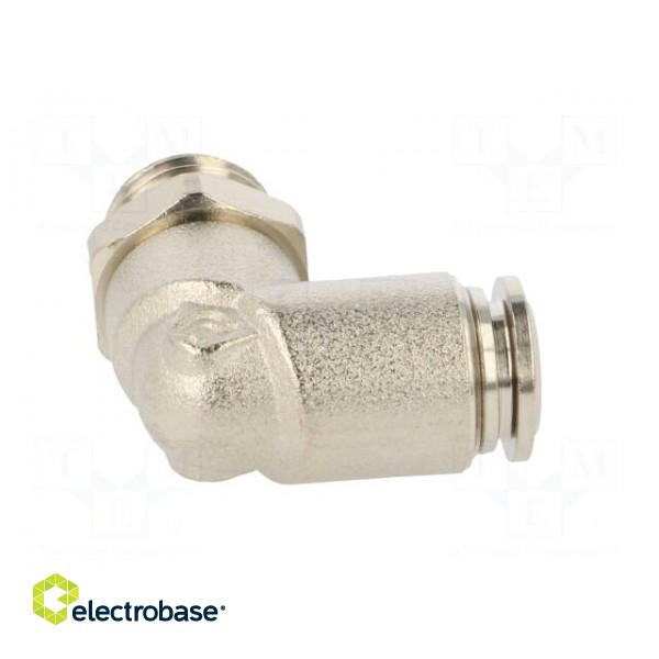 Push-in fitting | angled | -0.99÷20bar | nickel plated brass image 7