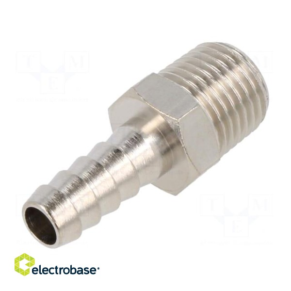 Push-in fitting | connector pipe | nickel plated brass | 8mm
