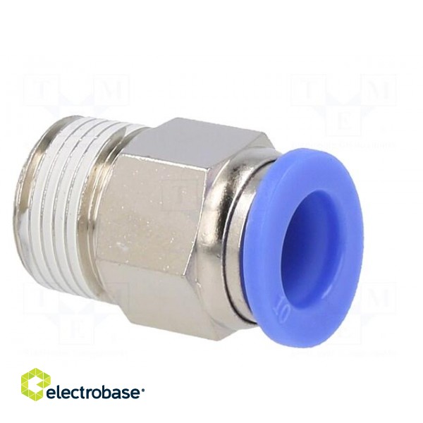 Push-in fitting | straight | -0.95÷15bar | nickel plated brass image 8