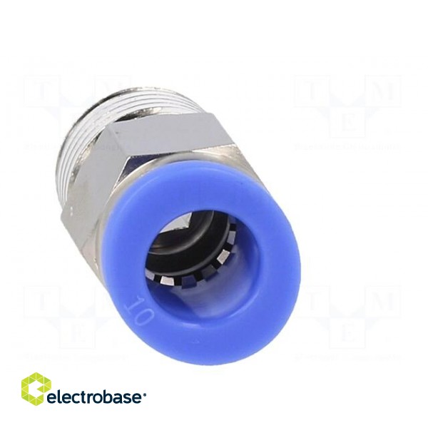 Push-in fitting | straight | -0.95÷15bar | nickel plated brass image 9