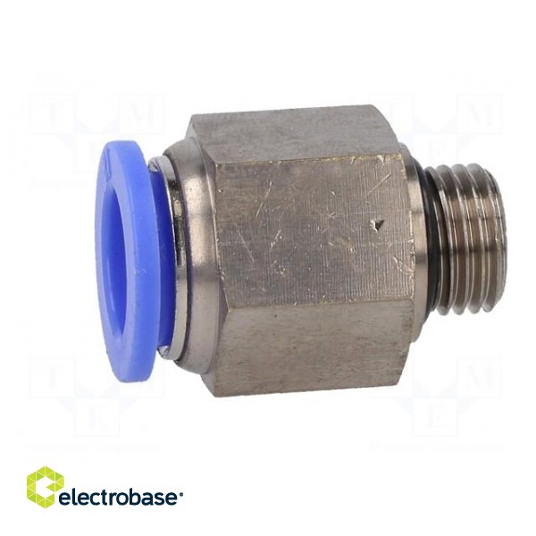 Push-in fitting | straight | -0.95÷15bar | nickel plated brass image 3