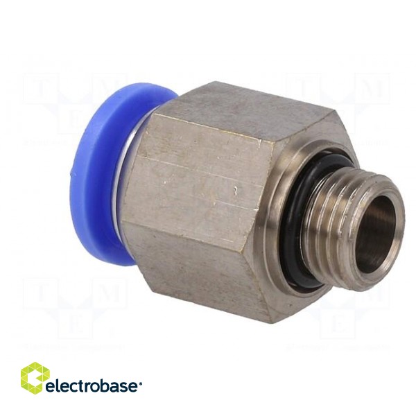 Push-in fitting | straight | -0.95÷15bar | nickel plated brass paveikslėlis 4