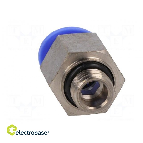 Push-in fitting | straight | -0.95÷15bar | nickel plated brass paveikslėlis 5