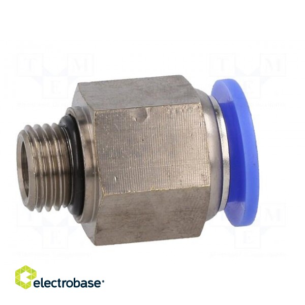 Push-in fitting | straight | -0.95÷15bar | nickel plated brass paveikslėlis 7