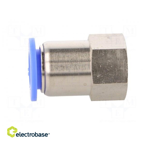 Push-in fitting | straight | -0.95÷15bar | nickel plated brass фото 3