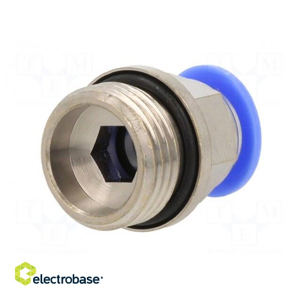 Push-in fitting | straight | -0.95÷15bar | nickel plated brass фото 6