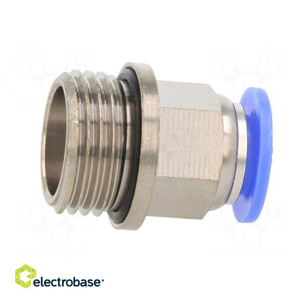 Push-in fitting | straight | -0.95÷15bar | nickel plated brass фото 7