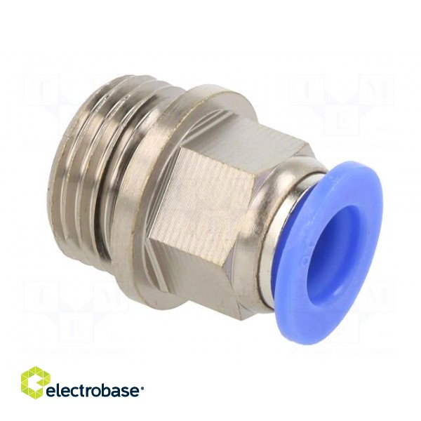 Push-in fitting | straight | -0.95÷15bar | nickel plated brass фото 8