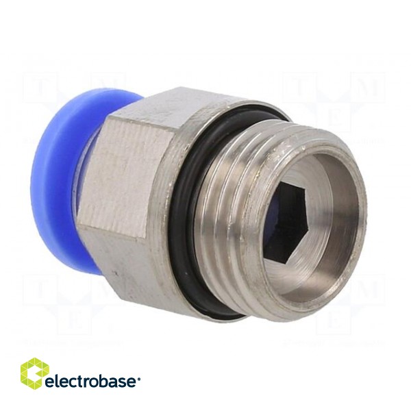 Push-in fitting | straight | -0.95÷15bar | nickel plated brass image 4