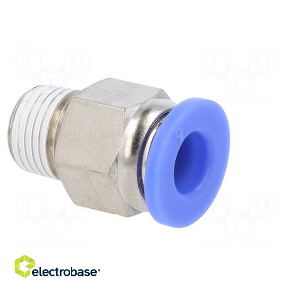 Push-in fitting | straight | -0.95÷15bar | nickel plated brass фото 8