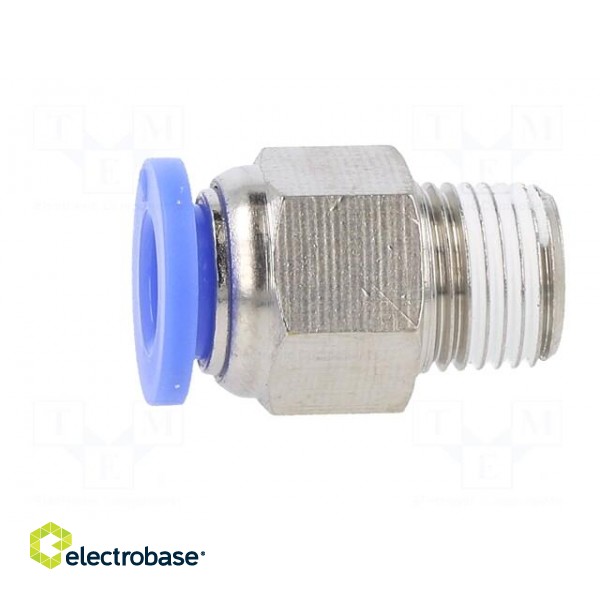 Push-in fitting | straight | -0.95÷15bar | nickel plated brass image 4