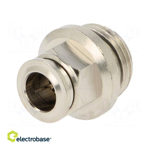 Push-in fitting | straight | -0.99÷20bar | nickel plated brass image 2
