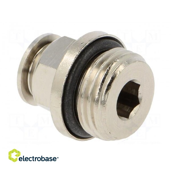 Push-in fitting | straight | -0.99÷20bar | nickel plated brass image 4