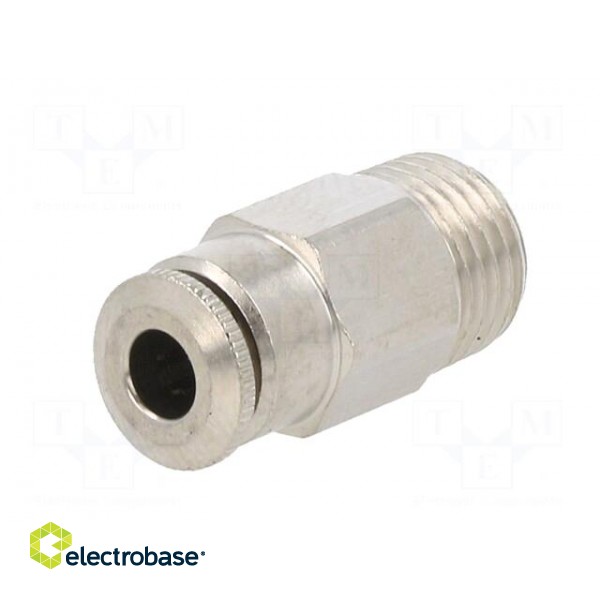 Push-in fitting | straight | 0÷30bar | nickel plated brass image 2