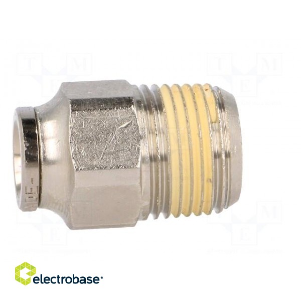 Push-in fitting | straight | nickel plated brass | Thread: BSP 3/8" image 3