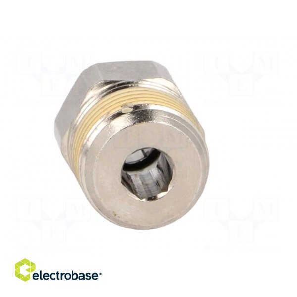 Push-in fitting | straight | nickel plated brass | Thread: BSP 3/8" image 5