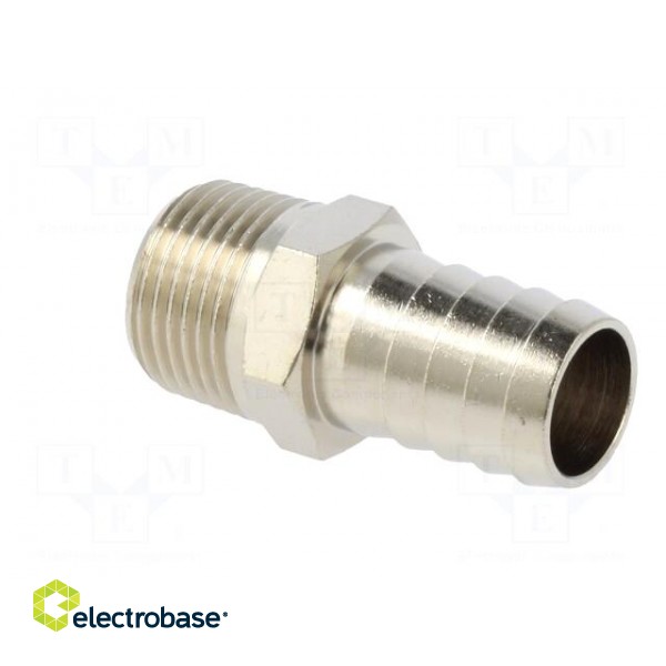 Metal connector | threaded | G 3/8" | Mat: nickel plated brass image 4