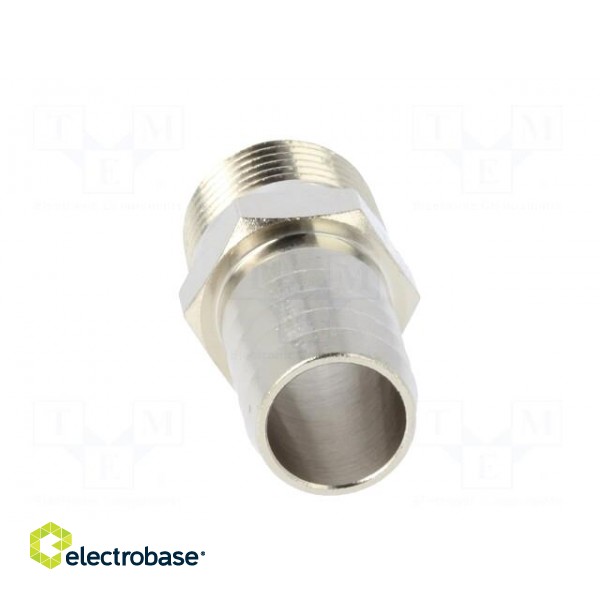 Metal connector | threaded | G 3/8" | Mat: nickel plated brass image 5