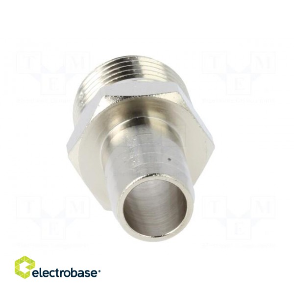 Metal connector | threaded | G 1/2" | Mat: nickel plated brass фото 5