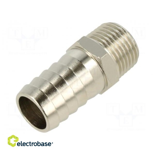 Push-in fitting | connector pipe | nickel plated brass | 20mm
