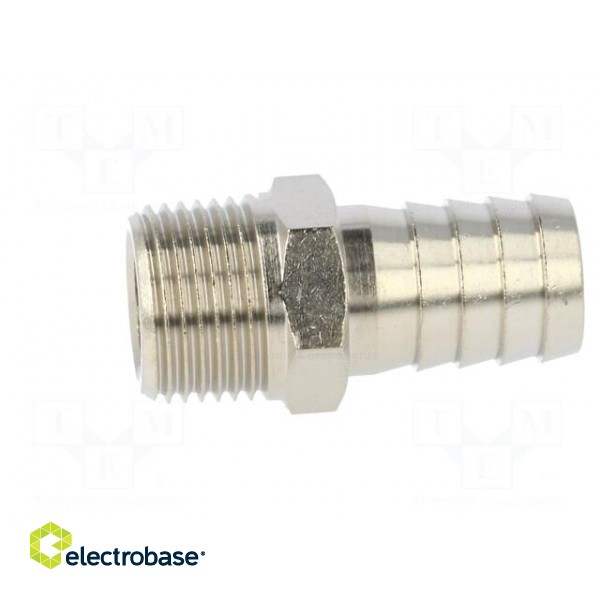 Metal connector | threaded | G 3/8" | Mat: nickel plated brass image 3