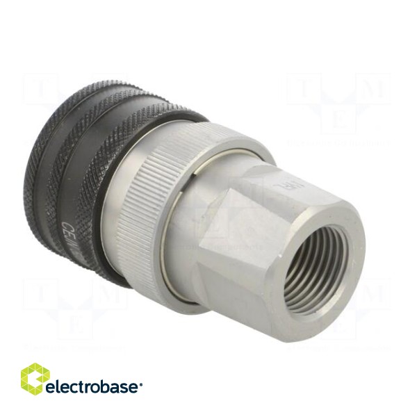 Quick connection coupling | 250bar | Seal: NBR | Int.thread: G 1/2" image 4