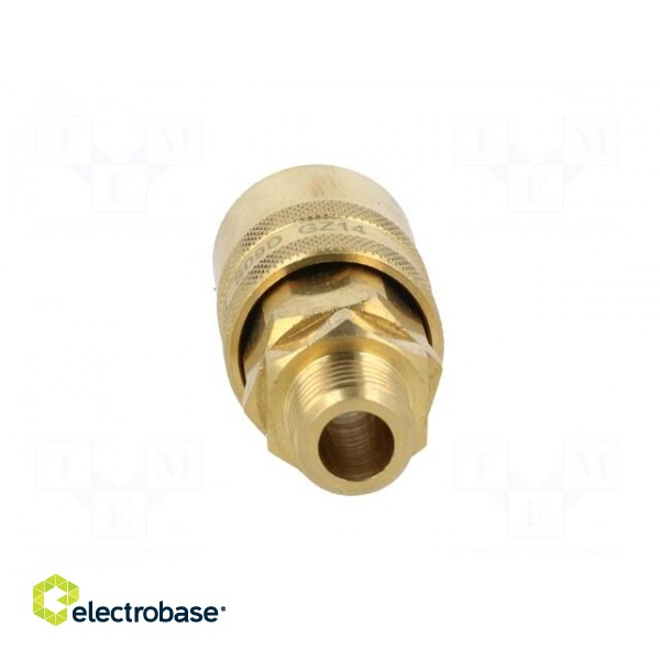 Quick connection coupling | straight | max.15bar | brass | Seal: FPM image 5
