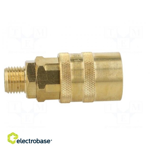 Quick connection coupling | straight | max.15bar | brass | Seal: FPM image 7