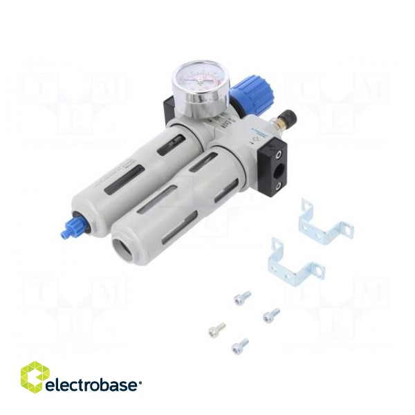 Air preparation set | G 1/4" | inside | 1700l/min | 20um | -10÷60°C image 1