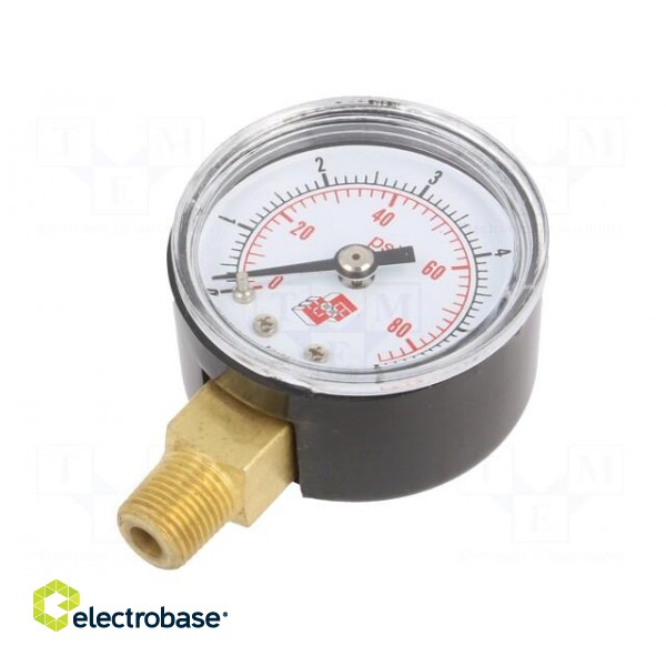 Manometer | 0÷6bar | non-aggressive liquids,inert gases | 40mm