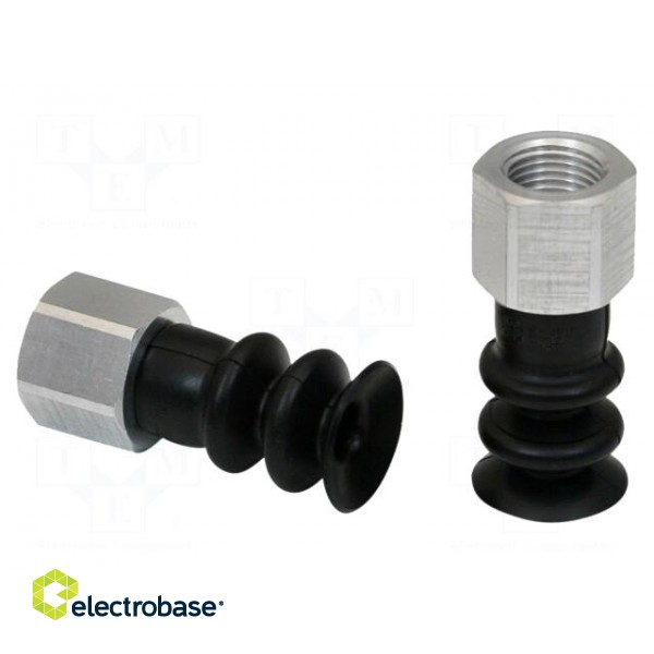 Suction cup | Nitrile rubber NBR | 14mm | Mounting: G1/8-IG | 5.7g