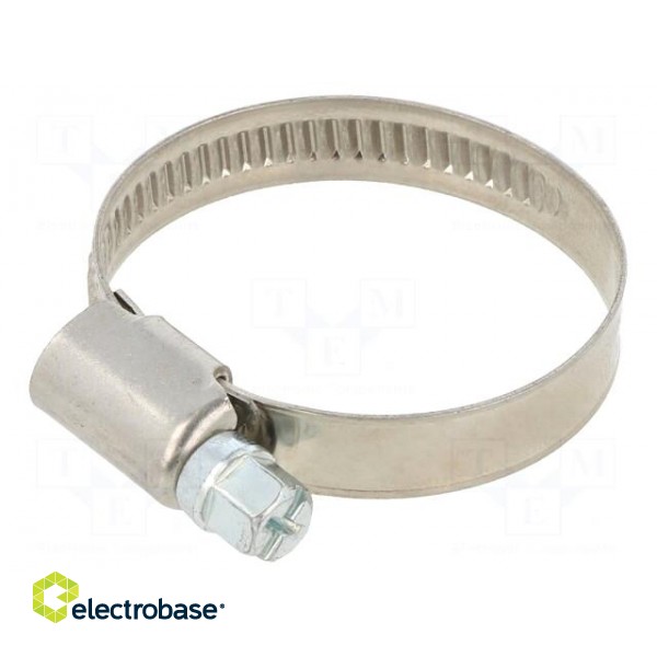 Cable tie | Ø: 24÷40mm | W: 9mm | Material: chrome steel AISI 430