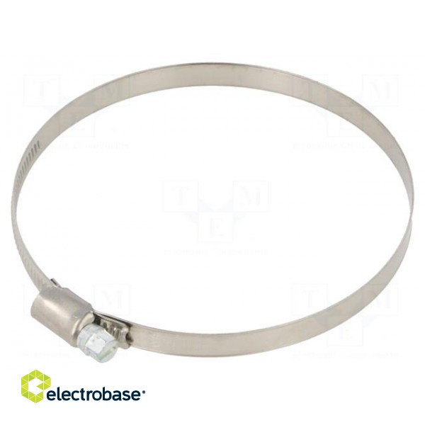 Cable tie | Ø: 90÷110mm | W: 9mm | Material: stainless steel AISI 304