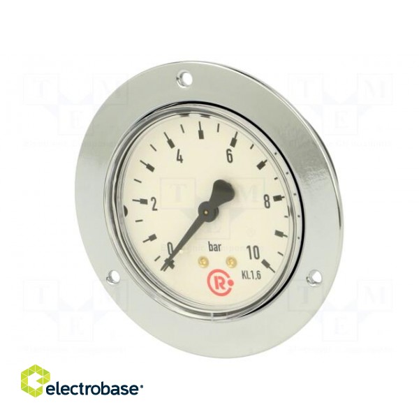 Manometer | 0÷10bar | 63mm | non-aggressive liquids,inert gases image 1