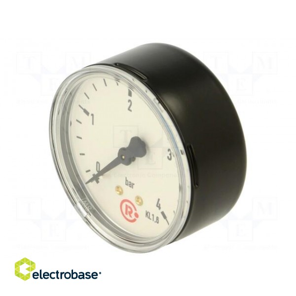 Manometer | 0÷4bar | 63mm | non-aggressive liquids,inert gases image 1