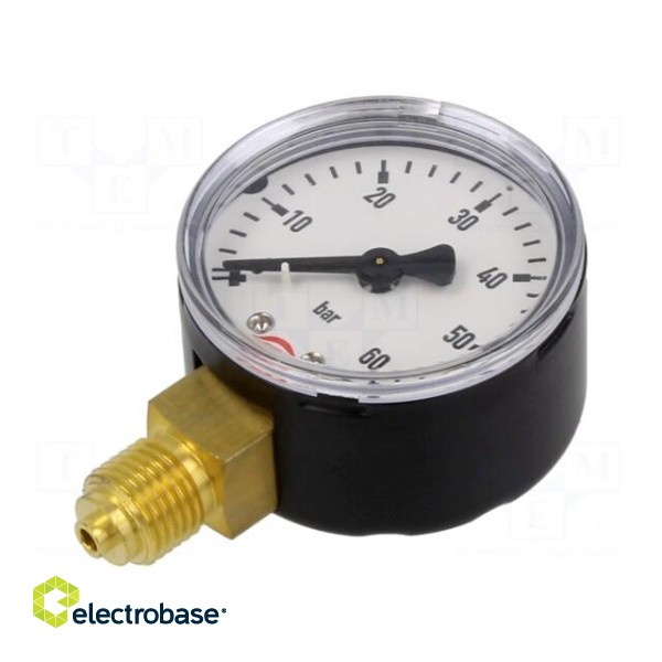 Manometer | 0÷60bar | 50mm | non-aggressive liquids,inert gases