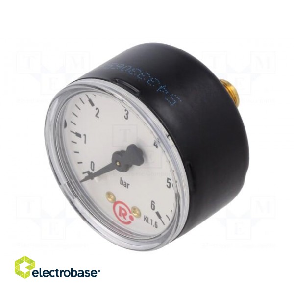 Manometer | 0÷6bar | 50mm | non-aggressive liquids,inert gases