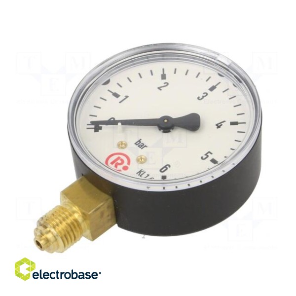 Manometer | 0÷6bar | 63mm | non-aggressive liquids,inert gases