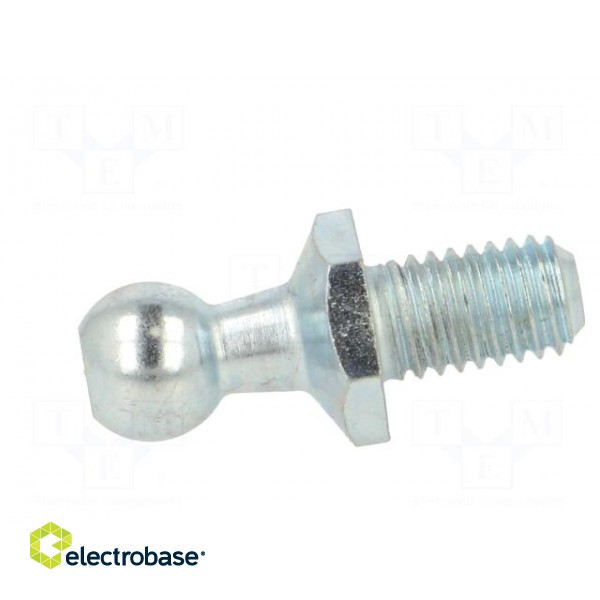 Mounting element for gas spring | Mat: zinc plated steel | 10mm image 3
