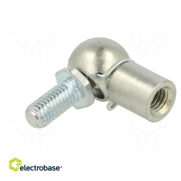Mounting element for gas spring | Mat: zinc plated steel | 13mm фото 2