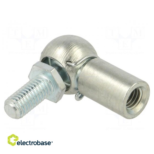 Mounting element for gas spring | Mat: zinc plated steel | 13mm image 1