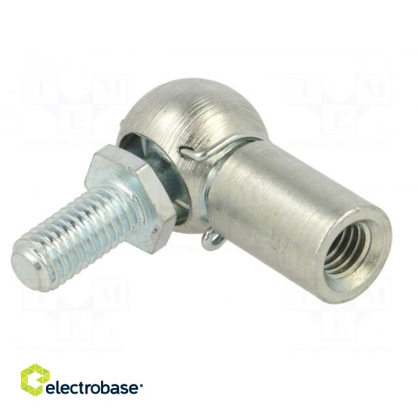 Mounting element for gas spring | Mat: zinc plated steel | 13mm image 2