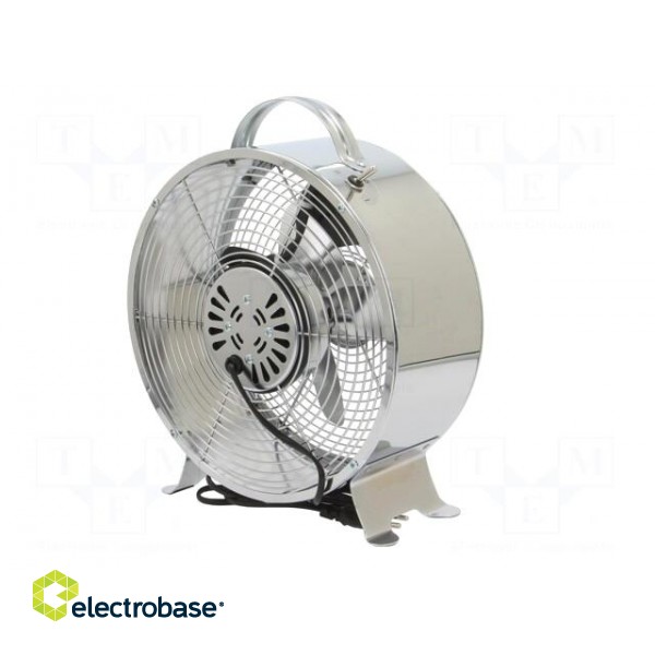 Fan: AC | 20W | 220÷240V | Ø: 250mm | Len: 1.5m | 335x265x110mm | metal paveikslėlis 6