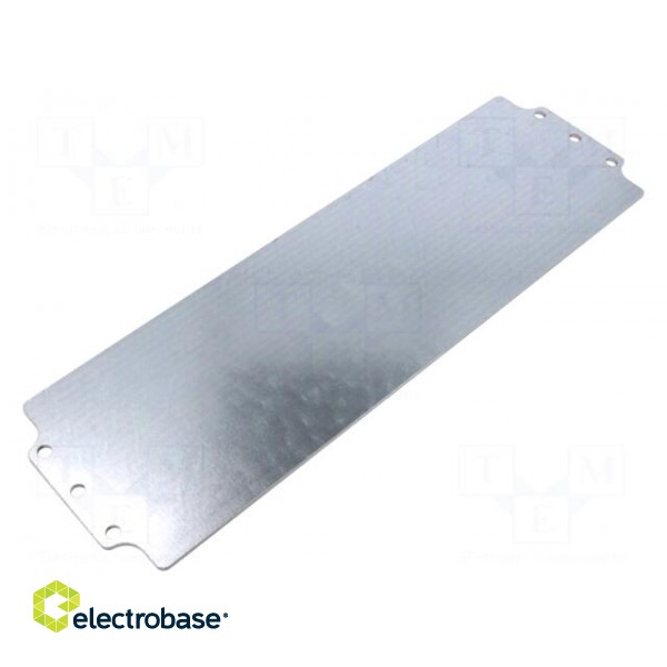 Mounting plate | galvanised steel | ETA124 | Series: EUROMAS