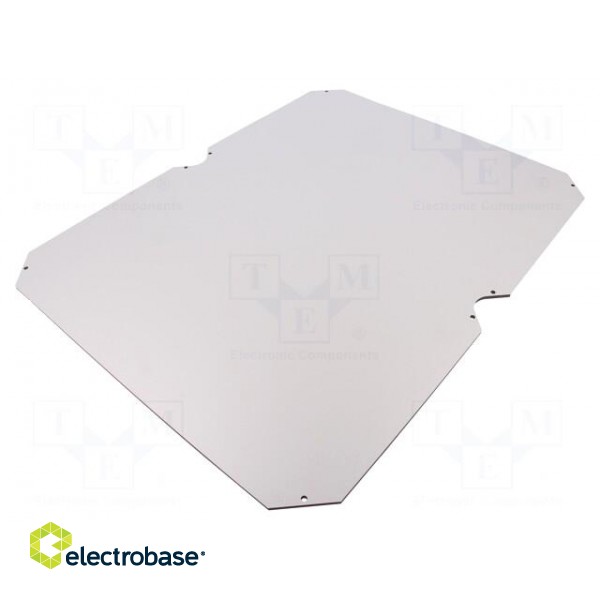 Mounting plate | insulating | W: 476mm | L: 376mm | Series: GEOS | grey image 1