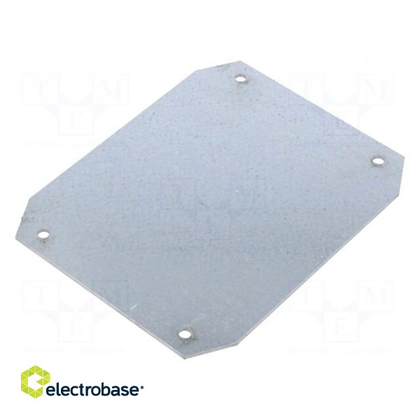 Mounting plate | steel sheet | SCAME-653.01 | Series: ALUBOX