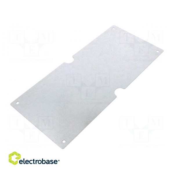 Mounting plate | steel | W: 136mm | L: 303mm | Plating: zinc