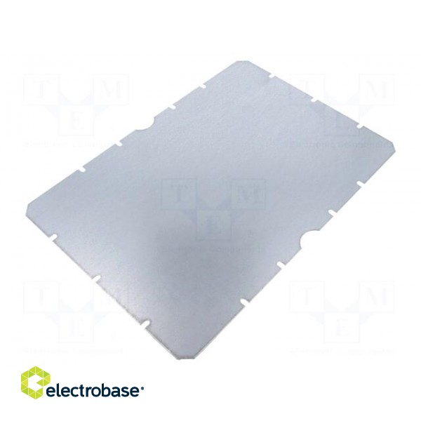 Mounting plate | steel | W: 225mm | L: 330mm | Thk: 1.5mm | Plating: zinc