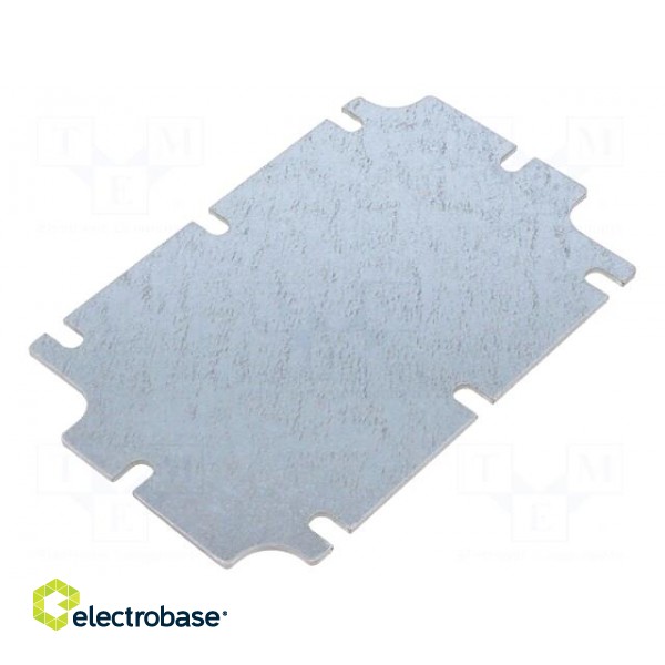 Mounting plate | steel | W: 70.15mm | L: 110.15mm | Thk: 1.5mm