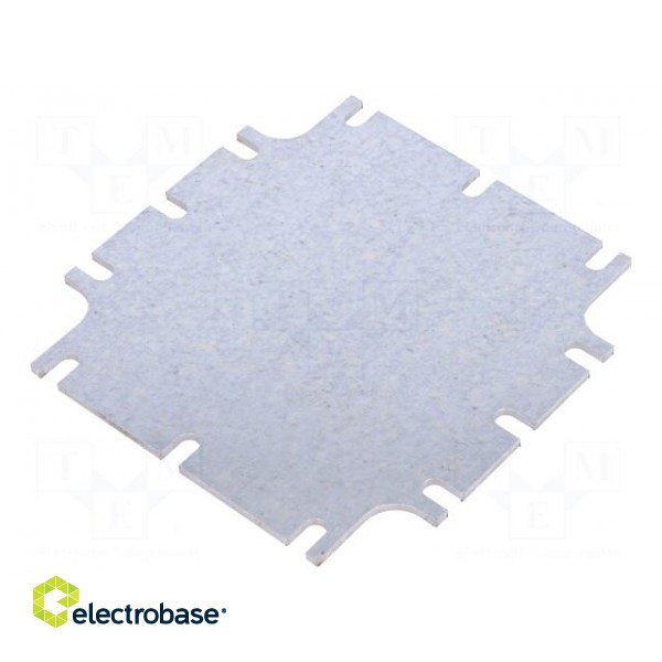 Mounting plate | steel | W: 91mm | L: 91mm | Series: ZP | ZP10510560